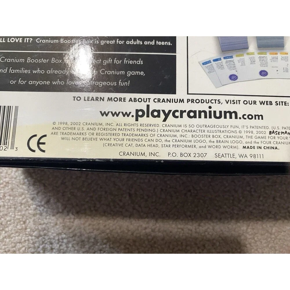 Cranium Booster Box 1 Set of 800 New Cards 2002 Expansion Pack